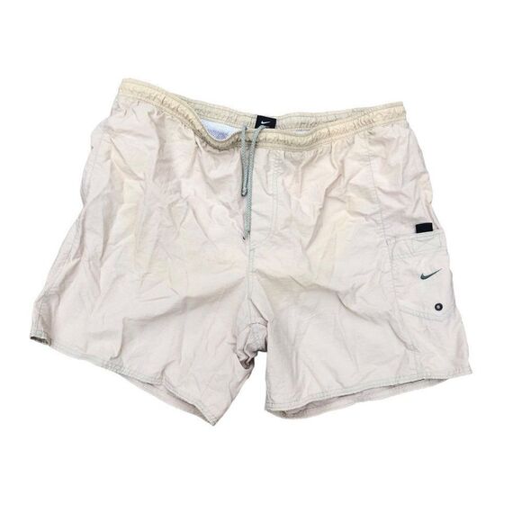 Vintage Nike Shorts XL Brown Cargo Shorts With Mesh Lining - Picture 3 of 10